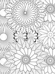 Flowers Coloring Pages For Adules