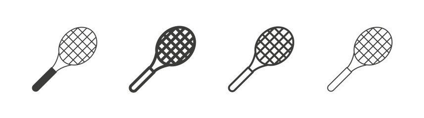 Racket liner icon vector set.