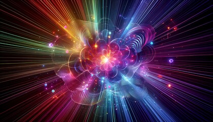 abstract background with colorful spectrum.