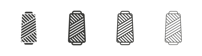 Yarn liner icon vector set.