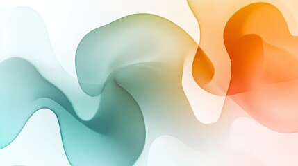 Harmonious Fluid Shapes in Pastel Hues