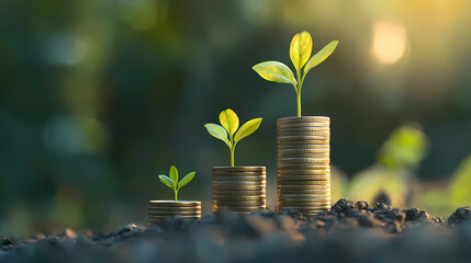 Symbol of growth in wealth and environmental sustainability