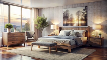 Transform your bedroom into a cozy retreat with stylish furniture under $450, proving that warmth and comfort can be both affordable and beautiful.