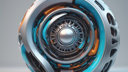 3d abstraction. Content created using artificial intelligence tools