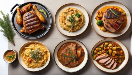 A variety of delicious meals