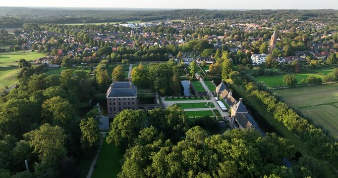 Amerongen Castle, place for weddings, monumental castle near Utrecht, The Netherlands.