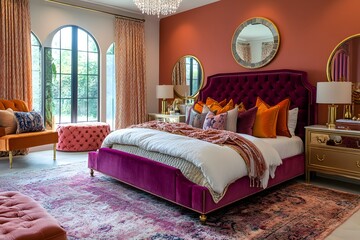 Hollywood Regency bedroom