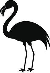Obraz premium Flamingo Silhouette Vector