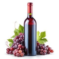Obraz premium wine bottle and grapes