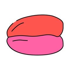 Obraz premium chicken fillet without skin and bones line icon vector. chicken fillet without skin and bones sign. isolated symbol illustration