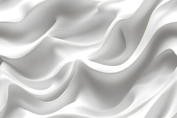 Fototapeta premium Smooth white waves texture