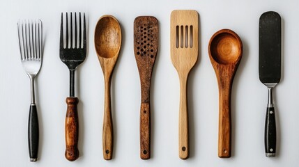 spatula cooking tools, white background