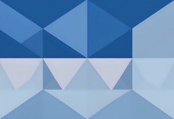 Obraz premium Geometric Diamond Pattern in Modern Blue and White Color Scheme