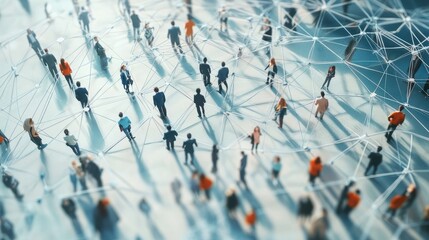 Global Business Connections.. Corporate networking. Concept of networking in a corporation.