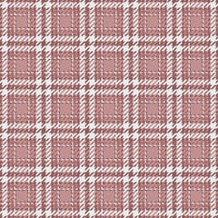 Ireland check seamless texture, nice vector tartan plaid. Pillow pattern background fabric textile in red and white colors.