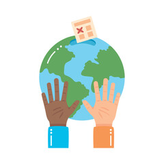 world vote ballot for democracy