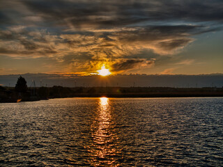 Sonnenuntergang am See