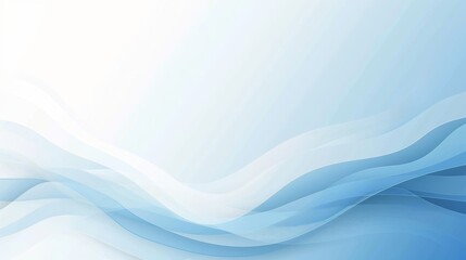 Fototapeta premium Abstract light blue and white curve background with lines pattern. Modern banner design with copy space for text. Suit for banner, brochure, business, Generative AI