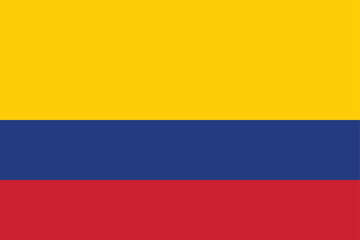 Colombia national flag vector illustration isolated design editable eps 10 for independence Day of colombia July 20, Battle of Boyaca August 7, Independence of Cartagena, educational, online and print