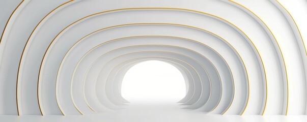 Obraz premium White abstract background with curve lines. Modern white and grey gradient smooth curve shape graphic design. Elegant clean soft texture. , Generative AI