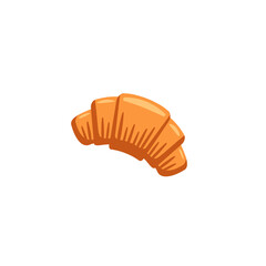 Croissant logo icon flat vector design