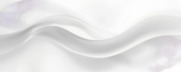 Fototapeta premium White abstract background with curve lines. Modern white and grey gradient smooth curve shape graphic design. Elegant clean soft texture. , Generative AI