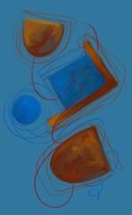 Abstract image for printing - digital painting  © Cubitron