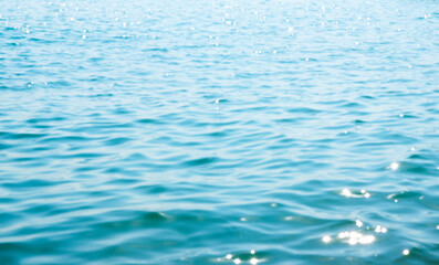 Naklejka premium Lights on sea background texture. Blurred