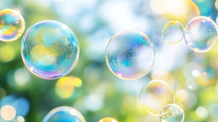 Vibrant Bubble Delight: A Whimsical Escape into Colorful Tranquility