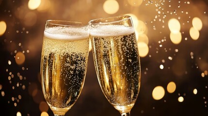 Cheers. Champagne celebration background