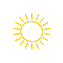 sun icon vector illustration