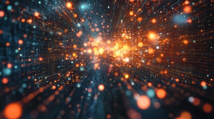 Using particles as well as digital data networks for digital cyberspace