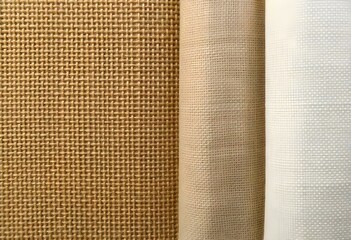 jute texture layered with other fabrics like cotton and linen create with ai