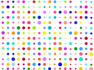 Полутоновый фон из цветных изолированных точек на прозрачной основе для текста и дизайна