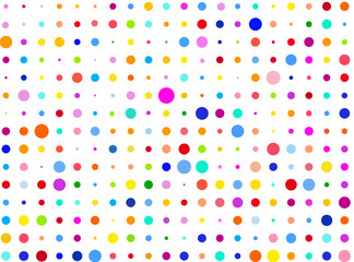 Полутоновый фон из цветных изолированных точек на прозрачной основе для текста и дизайна