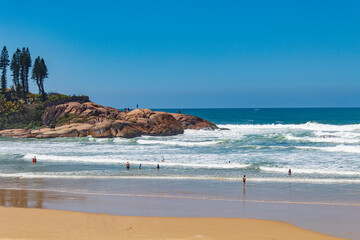 rochas da Praia da Joaquina Florianópolis Santa Catarina Brasil Florianopolis