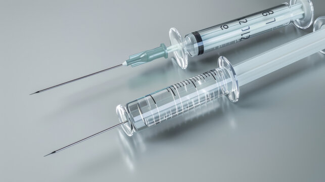 Sterile surgical needles and syringes for medication administration