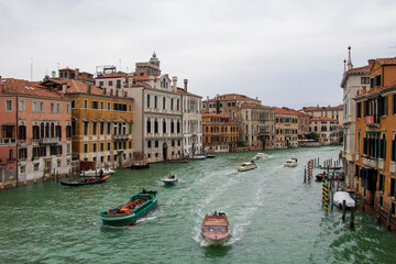 view of the Grand Canal in Venice and ancient architecture