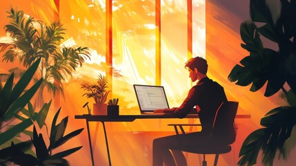 Remote work allows for flexibility and location independence, enabling freelancers, online office employees, and overseas workers to connect from anywhere.