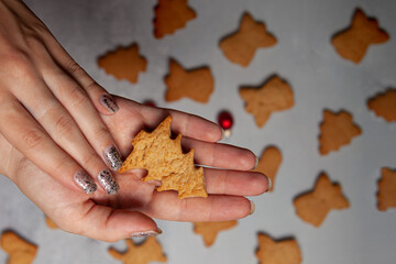 cookies in hands