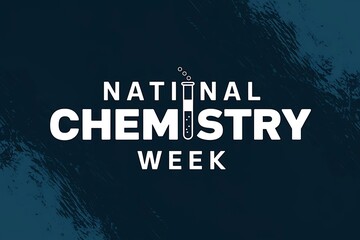 National Chemistry Week with lab flask illustration for educational events or promotional materials