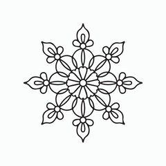 simple mandala coloring page, pattern mandala, geometric mandala vector design