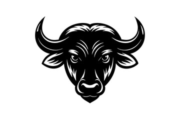 buffalo head logo vector illustration