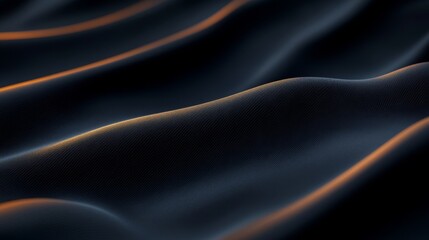 Obraz premium A sleek logo design showcases golden metallic tones, embossed gracefully on a dark navy background. The soft lighting enhances texture and depth, ideal for luxurious branding concepts