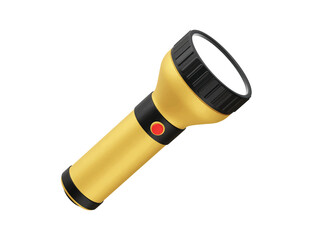 Flashlight icon 3d rendering illustration vector
