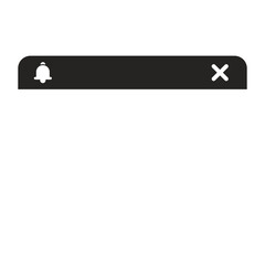 Fototapeta premium notification pop up