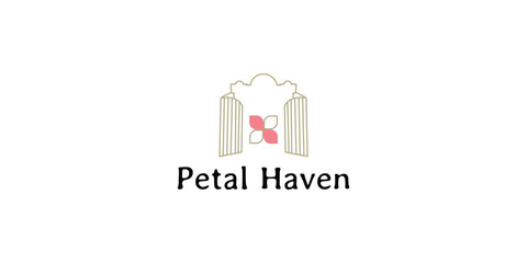 Petal Haven Logo. Boutique Floral Company Logo Design