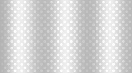 Silver white dots metalic seamless pattern for cover, paper, decorations and backgrounds