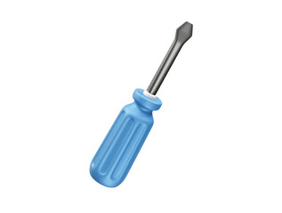 Screwdriver Icon 3d rendering illustration