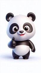 Fototapeta premium Panda Daumen hoch